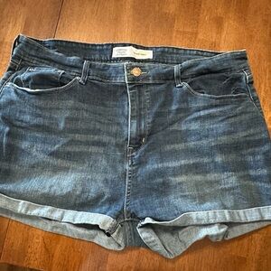 Signature by Levi Strauss Light Blue High Rise Shorts